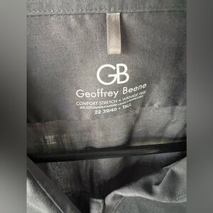 Geoffrey Beene. Long sleeve button down. Gray.